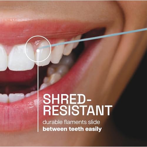 REACH¢ç ULTRACLEAN ULTRABLAST, Cool Mint Dental Floss, Plaque Remover for Teeth, Shred Resistant, Waxed, Easy on Gums & Teeth, Fresh Breath, Oral Care, PFAS Free, for Adults & Kids, 3 PK, 25 YD
