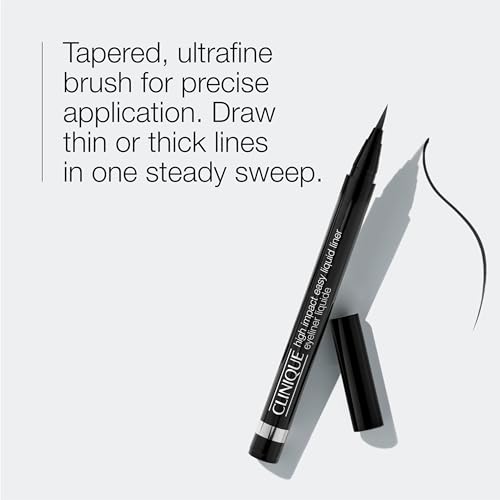 Clinique High Impact Easy Liquid Eyeliner | Waterproof, Long Lasting, Smudge Resistant + Safe For Sensitive Eyes