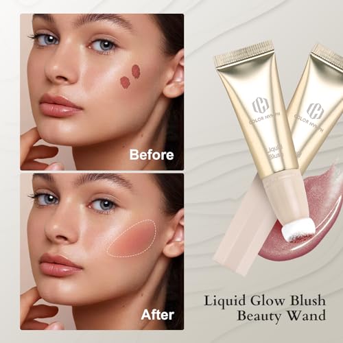 Color Nymph Makeup Set for Teens Girls with Cosmetic Bag, Full Face Makeup Kit For Women included 9 Color Eyeshadow Palette Concealer Liquid Blush Eyeliner Lipgloss