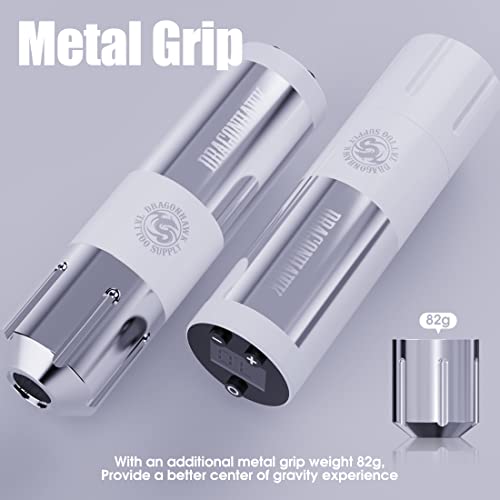 Dragonhawk Tattoo Kit Rotary Cordless S1 Plus Pen Gun Machine 10Pcs Needles Cartridges Black Ink for Beginners Practice
