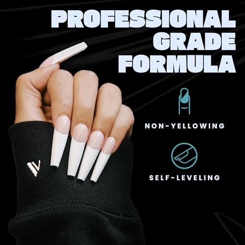 V Beauty Pure Monomer Acrylic Nail Liquid - Long-Lasting Nail Monomer Liquid for Smooth & Glossy Finish - Acrylic Nail Supplies for Nail Technicians, Salon & Home Manicure & Pedicure - 32 Oz