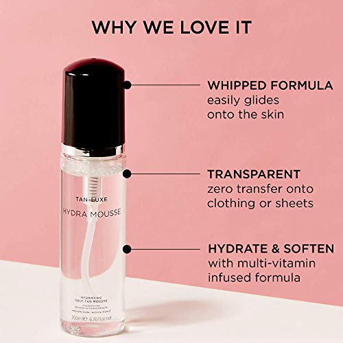 TAN-LUXE Hydra-Mousse - Hydrating Self-Tan Mousse, 200ml - Cruelty & Toxin Free