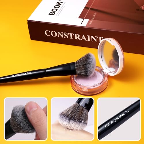 Bueart Design PRO Angled blush Makeup Brush 93 with Premium soft bristiles for Blush,Liquid,cream