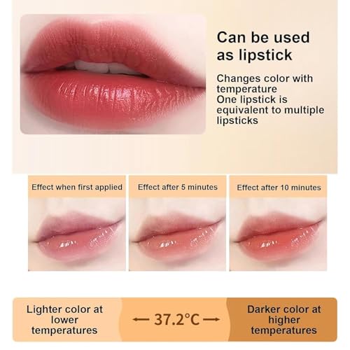 Color Changing Lipstick for Women, PH Lipstick Color Changing, Clear Lip stick That Changes Color (1PCS)