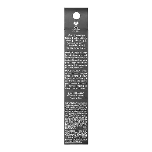 e.l.f. Love Triangle Lip Filler Liner, 2-in-1 Lipliner Pencil For Sculpting & Filling, Long-Lasting Intense Color, Vegan & Cruelty-Free, Mauve