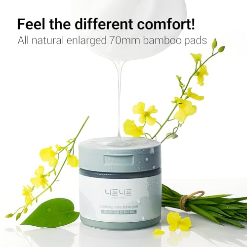 Soothing Calm Toner Pad, Daily Gentle Exfoliating & Hydrating Facial Pads for Intense Soothing Care, Heartleaf Extract and CICA for Sensitive Skin Safe, Korean Skincare (60 Pads)