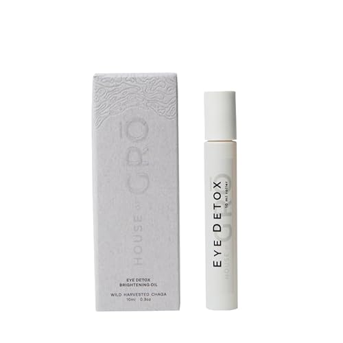 House of Gr? EYE DETOX - BRIGHTENING OIL | 10ML - Chaga Mushroom Skincare, Eye Detox Roller, Inclusive Clean Beauty For All Ages And Skin Types, For Healthier Looking Skin