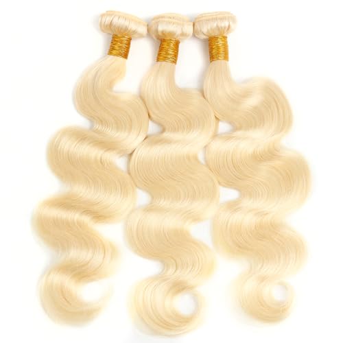 613 Blonde Bundles Human Hair Body Wave 16 16 16 inch 100% Unprocessed Virgin Hair Extensions 12A Quick Weave Bundles Human Hair