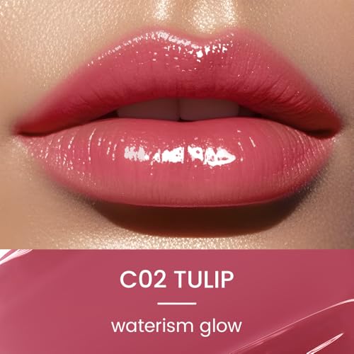 CATKIN Glossy Lip Balm Ultra Hydating Glow Lip Tinted Jelly Plump Melting Balm Shea Butter Repair Soothing For Dry Lips Dewy Finished 0.12 oz 2pcs Set 01