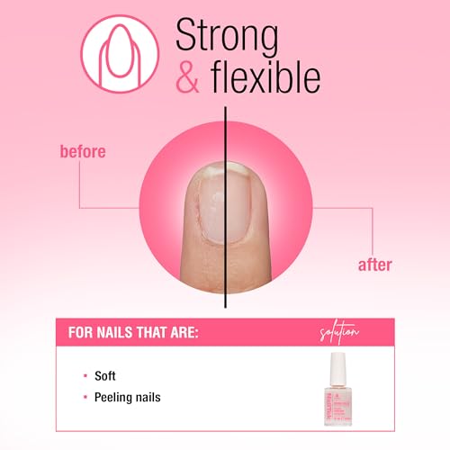 Nail Tek Ridge Filler Formula 3 ? Clear Ridge Filler for Nails, Base Coat, Nail Strengthener Polish for Hard & Brittle Nails, 0.5 fl oz