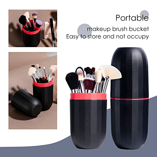 Makeup Brushes BS-MALL Premium Synthetic Foundation Powder Concealers Eye Shadows Makeup 18 Pcs Brush Set, Black Color with Case