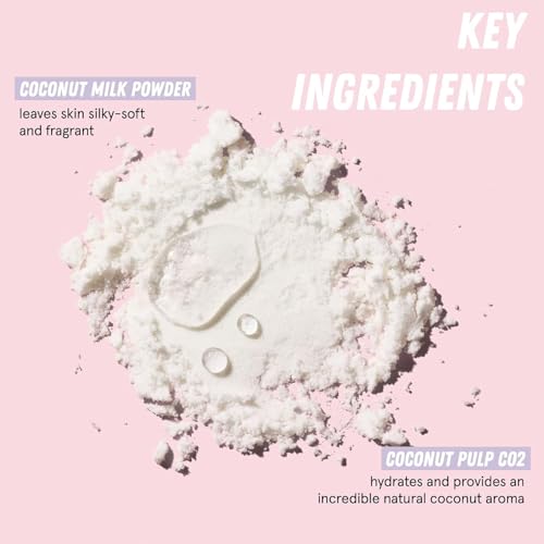 HERBIVORE Coconut Milk Bath Soak | Deeply Hydrating + Skin Softening, Soothing Light Coconut Scent, Vegan, Plant-Based