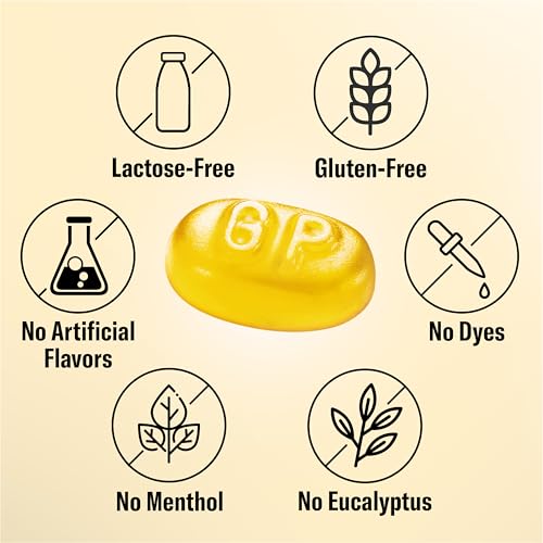 GRETHER'S Sugarfree New Flavor Ginger Lemon Pastilles Remedy for Dry Mouth Relief - Soothing Throat & Healthy Voice - Gift for Singers - 3-Pack - 3.75 oz.