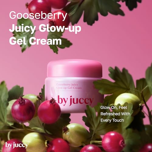 Gooseberry Juicy Glow-up Gel Cream¤ÓDaily Hydration, Even Skin Tone¤ÓGooseberry, Alpha-Arbutin, Niacinamide, Centella Asiatica¤ÓKorean Skin Care, Korean Moisturizer | By Juicy | 1.85 Fl.oz