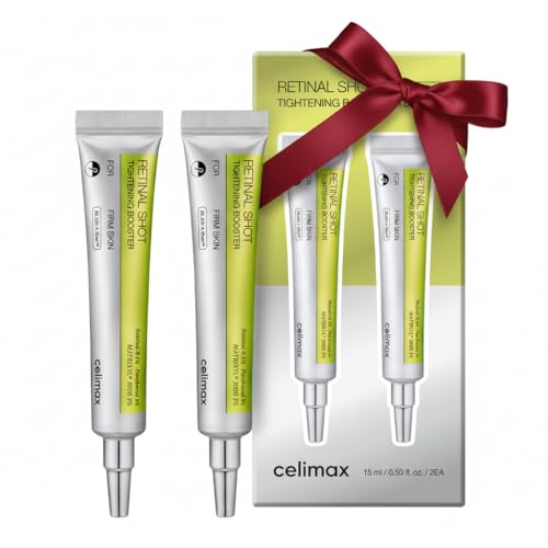 celimax The Vita A Retinal Shot Tightening Booster Duo Set 15mlx2 | with Retinal 0.1%, Matryxyl 3%, Pore Minimizer, Wrinkles & Fine Lines, Firmer Skin, Holiday Gift Set