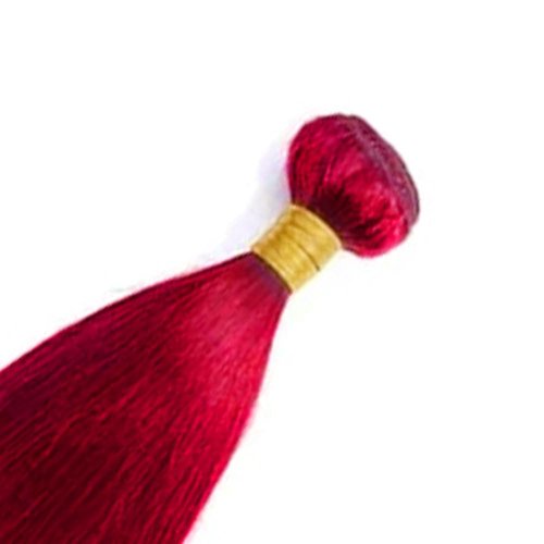 32 Inch Red Human Hair Bundles Burgundy Straight Bundles Peruvian Virgin Remy Real Soft Bright Red Bundle Hair Extensions
