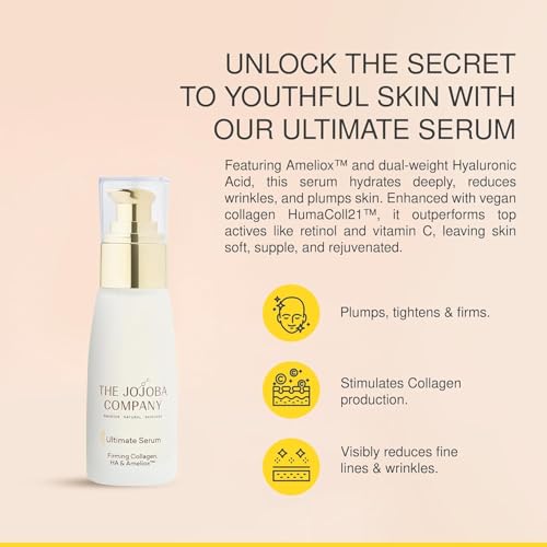 Jojoba Ultimate Serum - Anti-Aging - Reduces Appearance of Wrinkles, Crow?s Feet, Frown Lines & Fine Lines - Visibly Increases Skin Firmness - Hydrates & Tightens - 30ml