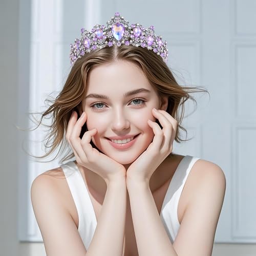 Kamirola Baroque Queen Crown,Rhinestone Wedding Bridal Crown and Tiaras Crystal Headband For Birthday Prom Pageant Party halloween Chrismas (TR05)