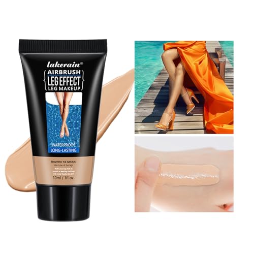 Waterproof Leg Makeup No Transfer,Full Coverage Body Concealer for Legs, Vein Cover-Up Cream, Even Skin Tone, Natural Tan Finish, Instant Tanning Flawless Legs,Body Foundation (#02 MEDIUM GLOW, 30ML)