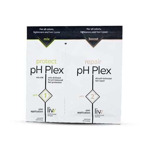 LIW pH Plex Steps 1&2 Protect & Repair Hair Care Treatment - Use with Home Hair Color & Bleach Products - Salon Quality Professional Results at Home - 1 Sachet of Steps 1 & 2