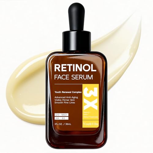 Retinol Serum for Face, Anti Aging & Anti Wrinkle B5 Resurfacing Retinol Serum with Niacinamide, Collagen & Hyaluronic Acid, Smooths Wrinkles & Fine Lines, Dark Spot Corrector, Brighten Dullness