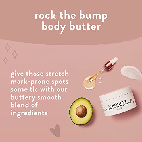 The Honest Company Honest Mama Body and Belly Bump Love Bundle Moisturizing Plant Based Oil and Stretch Mark Butter Cream