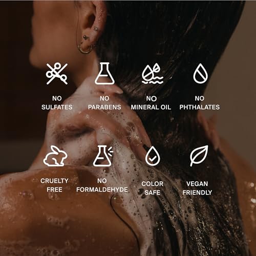 Pure Pain Daily Hybrid Shampoo - Sulfate-Free Deep Cleanse & Nourish - Aloe & Hibiscus Scalp Soother - Baobab Protein Strength - All Hair Types