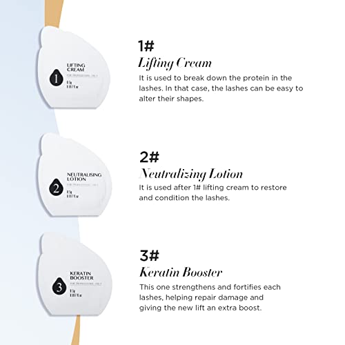 LASHVIEW Lash Lift Kit,Lash Lift,Professional Eyelash Perm Kit,Liquid Set,Semi-Permanent,Curling Perming,Wave Lift Extension Perm Set,10 Times