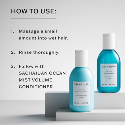 SACHAJUAN Ocean Mist Volume Shampoo, Volumizing Shine, for Thin, Fine Hair, Paraben & Cruelty-Free, 33.4 fl oz