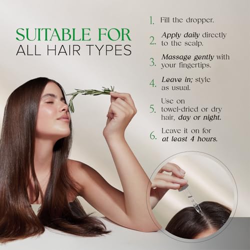 Hair Serum for Hair Growth Serum Women Made in USA - 2 Pack Scalp Serum for Hair Growth Non-Greasy Rosemary & Amla Hair Care Vegan 1 Oz Hair Loss Treatment for Women Regrowth Treatment