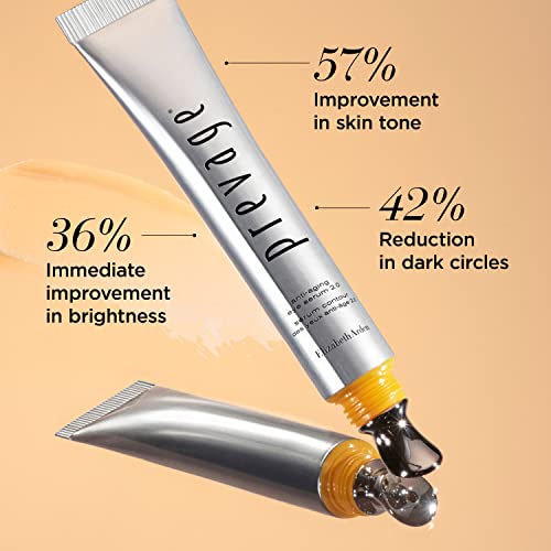 Elizabeth Arden PREVAGE Under Eye Serum 2.0, Anti Wrinkle Serum with Cooling Tip, Fixes Crow's Feet, Puffiness, Dark Circles, and Loss of Radiance and Firmness, Safe for All Skin Types, 0.6 oz Tube