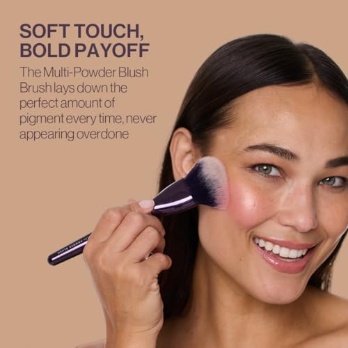 Anisa Beauty Multi-Powder Blush Brush for Flawless Powder Application - Soft Vegan Fibers - Ideal for all powder blush formulas - Cruelty-Free Makeup Tool