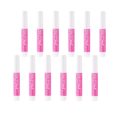 Super Strong Nail Glue for Acrylic Nails Press on Nails Professional Nail Glue for Nail Tips Fake Nails False Nails Long Lasting for Stick On Nails Broken Nails 0.07oz 12pcs