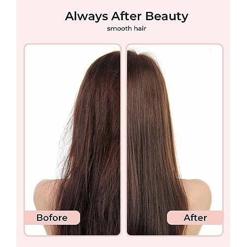PRITECH Flat Iron Hair Straightener, Titanium Flat Iron with Adjustable Temp(290¡ÆF-450¡ÆF), 1 inch Plate for All Hairstyles Anti-Frizz Dual Voltage Straightening and Curler 2 in 1 (Pink)
