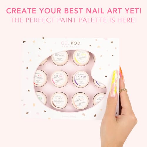 KIARA SKY Gel Paint Pod 12 piece Collection for Nail Art