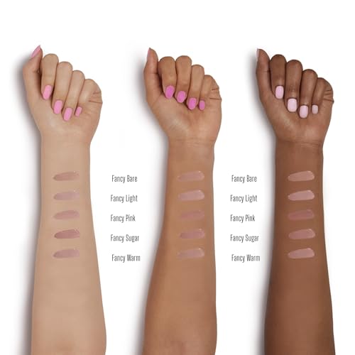 StansOut Diamond Lustre Lip Gloss Bundle - 5 Pack - Fancy Warm, Light, Pink, Sugar, Bare - Vitamin E & Argan Oil Infused - Long-Lasting Lustrous Shine - Hydrating Formula - Portable Elegance