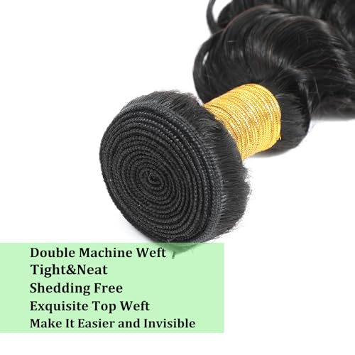 Deep Wave Bundles 28 28 28 Inch 12A Soft And Thick Double Weft 100% Unprocessed Brazilian Remy Curly Human Hair Bundles for Black Women