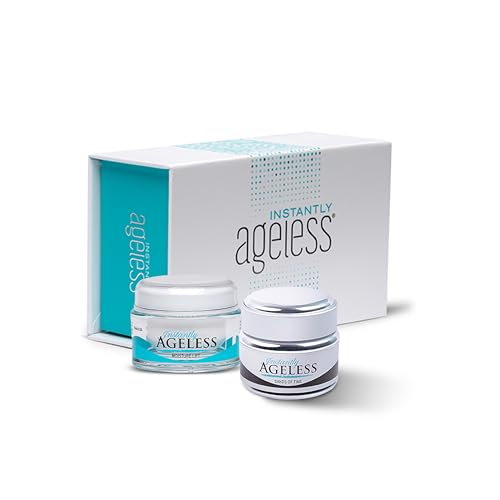 Instantly Ageless Skin Care Trio Bundle ? Instant Face Lift Cream 25-Vial, Beauty Face Moisturizer with Collagen & Vitamin E, Anti Aging Exfoliator Facial Scrub ? Eye Bag Remover for Mature Skin Care