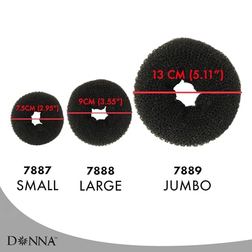 Donna Mesh Hair Donut Bun Maker, 1PC - Elegant Hair Accessories for Women, Premium Hair Accessories, Effortless Hair Bun Maker for Stylish Updos and Perfect Hair Donut Jumbo Size