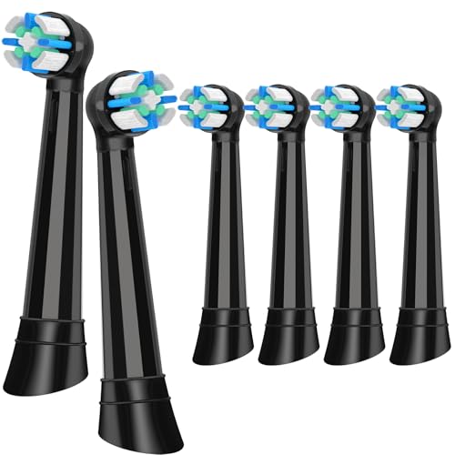 iO Replacement Heads Compatible with Oral B iO 2/3/4/5/6/7/8/9/10 Series Electric Toothbrush,IO Toothbrush Heads Compatible with Oral B iO,Medium-Hard bristles Care for Your Teeth,Black