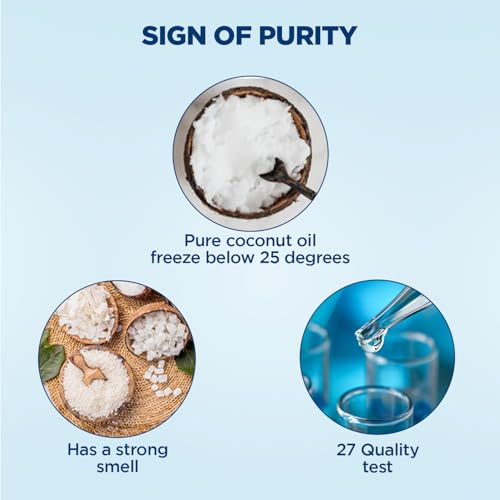 Parachute 100% Pure and Natural Unrefined Coconut Oil | No Chemicals & Added Preservatives | 18.8 fl oz