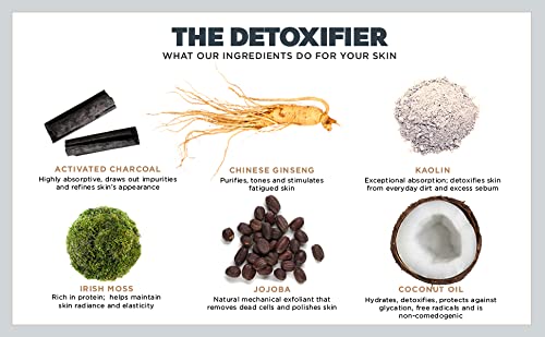HEAR ME RAW The Detoxifier with Charcoal+, Mask + Scrub, Refill Pod, 2.5 oz