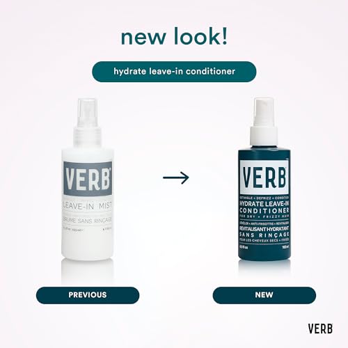 VERB Hydrate Leave-In Conditioner, 6.5 fl oz ? Nourish Dry + Frizzy Hair - Smooth + Detangle - Amber + Warm Jasmine Scent