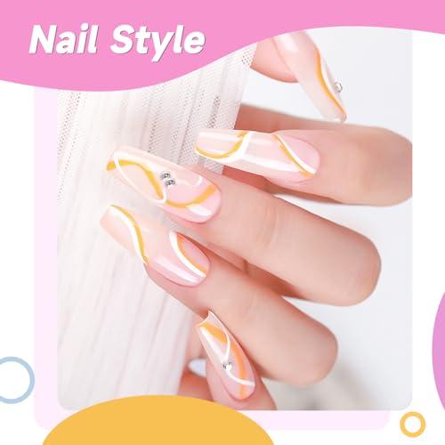 TWOEIGHT Gel Nail Polish Liner Nail Art 12 Colors 8ml UV Lamp Soak-off Polishes Pigmented Red Pink Glitter Built Thin Brush in Bottle Manicure DIY at Home Salon Quality Gift for Women for Mom
