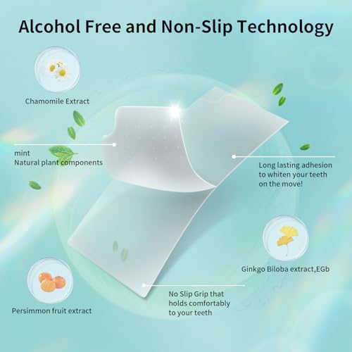 Teeth Whitening Strips 7 Treatments Kit - Contain Teeth Whitening Pen£¬Sensitive Teeth Whitener, Non-Slip, Dry Strip Technology for Coffee, Wine, Tobacco, and Other Stains (14 Strips)