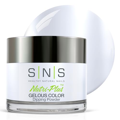 SNS Nail Dip Powder, Gelous Color Dipping Powder - Heirloom Pearls (White, Shimmer) - Long-Lasting Dip Nail Color Lasts 14 Days - Low-Odor & No UV Lamp Required - 1 OZ