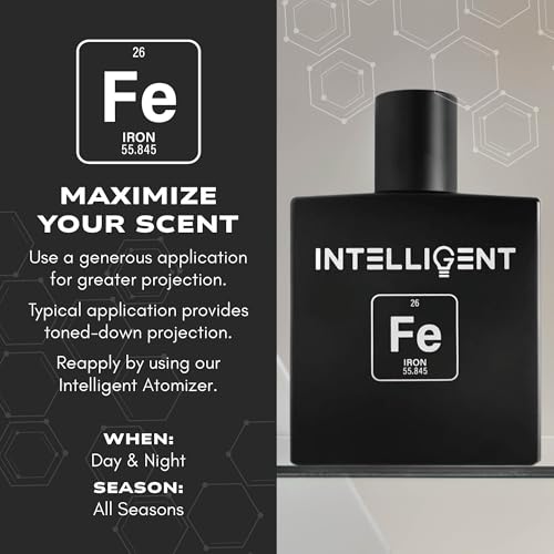 Intelligent Iron Eau de Parfum | Cologne for Men | | Magnetic, Masculine, and Timeless | 3.4 Fl Oz (100 mL)