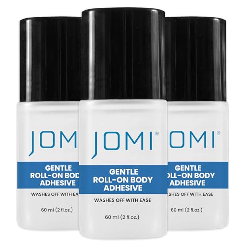 Premium Roll On Body Adhesive for Skin, Fashion Tape, Butt & Clothes Glue, Sweat Resistant, Sock & Wig Adhesive, Residue Free, Made in USA
