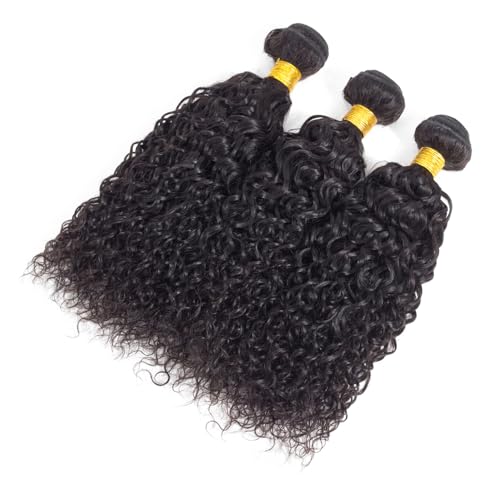 30 32 34 Inch Kinky Curly Human Hair Bundles Natural Black Color Brazilian Unprocessed Virgin Hair Extensions For Women