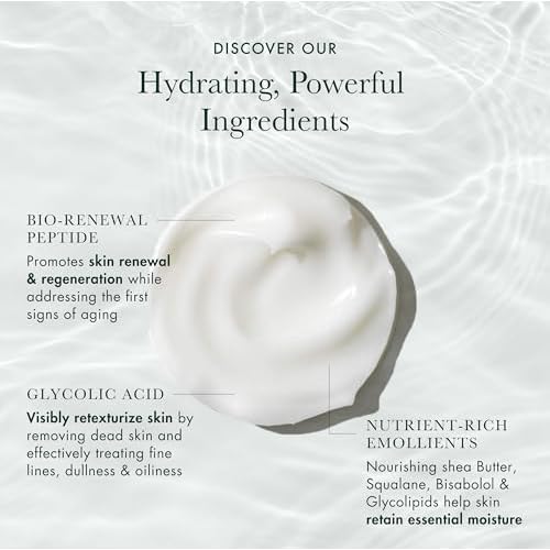 R?Vive Renewal Night Cream - Anti Aging Face Cream for Gentle Exfoliation & Skin Renewal - Enriched with Glycolic Acid to Help Visibly Improve Skin Texture & Diminish Fine Lines (1.7 oz)